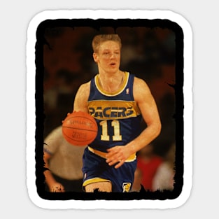 Detlef Schrempf - Vintage Design Of Basketball Sticker